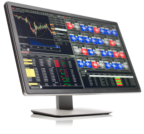 NinjaTrader 8 trading platform on a desktop monitor